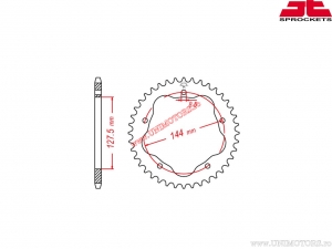 Πίνακας πίσω αλουμινίου Ducati 748 / 916 / 996 / 998 / Hypermotard 1100 / Monster 800/1000 S2R / (αλυσ�