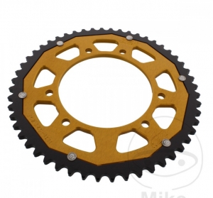 Πίνακας πίσω διπλός ZF - 52 δόντια (βήμα 420) - Beta RR 50 Enduro Χρώμα Κόκκινο - Λευ�