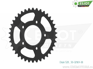 Πίνακας πίσω Esjot μαύρος - 38 δόντια (βήμα 520) - Mash Family Side Car 400 ie ABS / Scrambler 400 ie