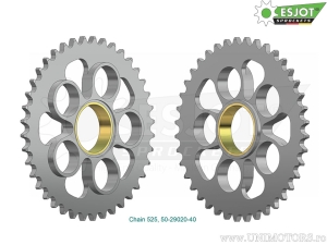 Πίνακας πίσω Esjot μαύρος - 40 δόντια (βήμα 525) - Ducati 996 996 S- SPS / 998 998 - R Biposto/Monopo