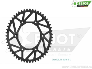 Πίσω γρανάζι Esjot μαύρο - 51 δόντια (βήμα 520) - Beta RR 390 Enduro - Racing / RR 400 Enduro - Racing
