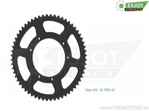 Πίσω γρανάζι Esjot μαύρο - 60 δόντια (βήμα 428) - Sherco SE 50 Enduro - R Enduro / SE 50 R Enduro Fact