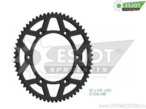 Πίσω γρανάζι Esjot μαύρο - 61 δόντια (βήμα 428) - Fantic Caballero 125 Scambler ABS / TL 125 E Perform