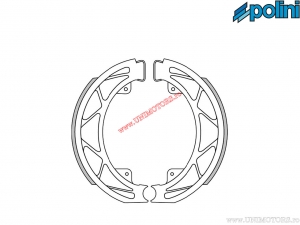 Πίσω τακάκια φρένου (140x25mm / με ελατήρια)