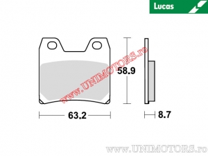 Πίσω τακάκια φρένων - MCB725SH σιντεριζέ SH - Lucas TRW
