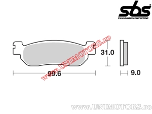Πίσω τακάκια φρένων - SBS 155CT (τεχνολογία άνθρακα) - (SBS)