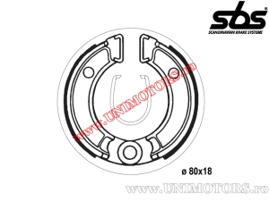 Πίσω τακάκι φρένου - 80x18mm SBS 2010 - (SBS)