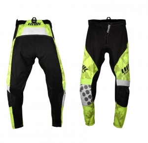 Παντελόνια μοτοσικλέτας cross-enduro Unik Racing μοντέλο MX01 χρώμα: μαύρο/πράσινο