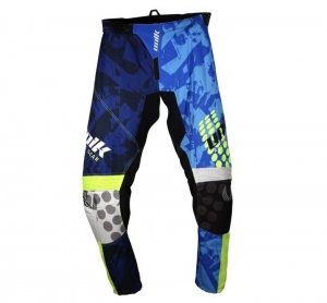 Παντελόνια μοτοσικλέτας cross-enduro Unik Racing μοντέλο MX01 χρώμα: μπλε/πράσινο �