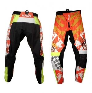 Παντελόνια μοτοσικλέτας cross-enduro Unik Racing μοντέλο MX01 χρώμα: πορτοκαλί/φωσ