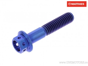 Παξινάκι κεφαλής Pro Bolt M6 x 1,00 x 25 mm τιτάνιο αγωνιστικό μπλε - JM