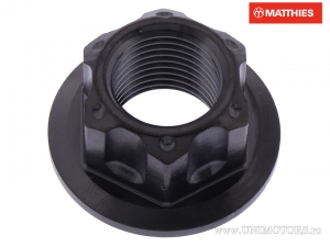 Περικόχλιο άξονα M16 x 1.50 mm ανοξείδωτο A4 μαύρο - BMW F 650 800 GS / Honda CB 500 / XL 650 V Tr