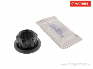 Περικόχλιο άξονα M16 x 1.50 mm x 22 mm ανοξείδωτο A4 μαύρο - BMW F 650 800 GS / Honda CB 500 / XL 