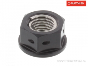 Περικόχλιο πίσω γραναζιού Pro Bolt M10 x 1.25 mm αλουμινίου Race μαύρο - Daelim Damien 125