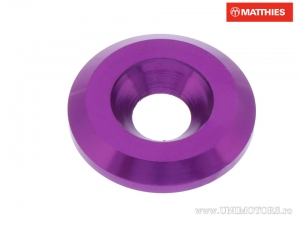 Πλακέτα με βίδα M6 6,00 x 22,00 x 3,40 mm αλουμίνιο μωβ - JM