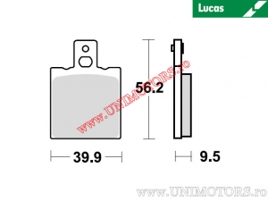 Πλακέτες φρένων πίσω - MCB623 οργανικές - Lucas TRW
