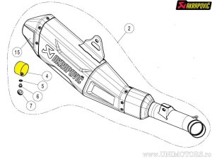 Προαιρετικός αποσβεστήρας θορύβου - HONDA CRF 250 R ('22-'24) / RED MOTO CRF 250 R Motocross ('22