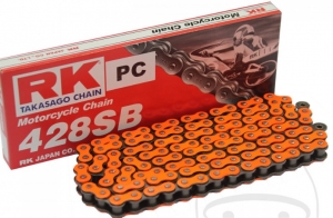 Πρότυπη αλυσίδα RK πορτοκαλί νέον OR428 SB / 132 - AJP PR4 125 Enduro Pro / Beta RE 125 / RR 125 AC E