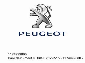 Ρουλεμάν σφαιρικό e 25x52-15 - 1174999000 - Peugeot
