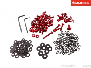 Σετ βιδών Pro Bolt αλουμινίου κόκκινο - BMW HP4 1000 ABS ('12-'16) / HP4 1000 Competition ABS ('13-'16)