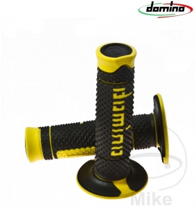 Σετ λαβών τιμονιού A260 μαύρο κίτρινο Domino D: 22 mm L: 120 mm κλειστές - JM