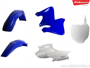 Σετ μπλε/λευκών πλαστικών - Yamaha YZ 250 F 4T ('01-'02) - Polisport