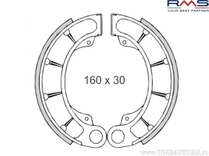 Σετ πλακετών φρένων πίσω - Honda FES Pantheon ('98-'02) 2T 125-150 / FES Foresight ('98-'00) 4T 250 / TRX 3