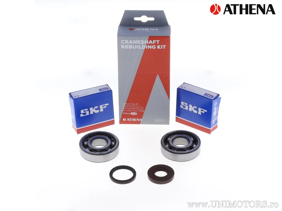 Σετ ρουλεμάν / σιλικόνες άξονα κινητήρα SKF - Husqvarna CR125 ('99-'04) / WR250 (κινητήρ