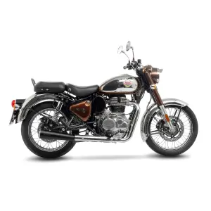 Σιγαστήρας LV Classic Racer Black Edition Slip-On Μαύρο Ματ - ROYAL ENFIELD CLASSIC 350 ABS ('22-'24) - Leo Vi