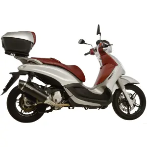 Σιγαστήρας Slip-On Nero Ανοξείδωτο Ατσάλι - PIAGGIO BEVERLY 350 I.E. ST ABS Sport Touring ('11-'16) - 