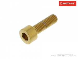 Στρογγυλή βίδα Pro Bolt M5 x 0.80 x 16 mm inox A4 χρυσή - JM