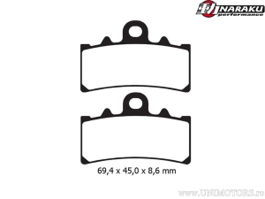 Τακάκια φρένων εμπρός συνθετικά - Fantic Motor Caballero Scrambler 125 4T LC E4 / KTM Duke 125 / RC 