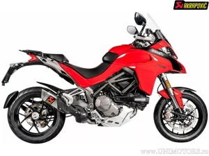 Τελική γραμμή Slip-On - DUCATI MULTISTRADA 1200 ABS DVT ('15-'17) / MULTISTRADA 1260 S ABS ('18-'20) (E-Mark) - Akra