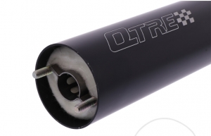 Τελικός εξάτμισης για Tecnigas Q-Tre μαύρος - Adly / Herchee Air Tec 1 50 AC / ATU Calypso 50 / Gilera 