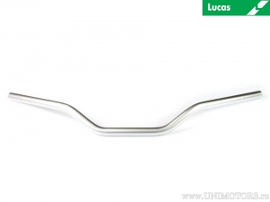 Τιμόνι μοτοσικλέτας από ασημί ατσάλι Superbike "Comfort Alu-Look" με διάμετρο 22mm κ�