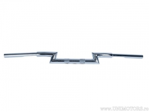 Τιμόνι χρωμίου από ατσάλι 31.75mm MSP "Z" μήκος 850 mm - Harley Davidson FXDF 1584 Dyna Fat Bob ('09-