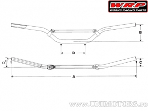 Τιμόνι ATV / Quad 22mm WRP Pro-Tech (αλουμίνιο T6-7075) - WRP