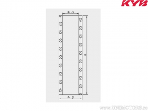 Τόξο πιρουνιού 48mm 3,9N/mm - Yamaha YZ 125 ('06-'19) / YZ 250 2T ('06-'19) - Kayaba