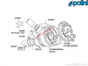 Χιουλάσα Evolution (διάμετρος 40,2mm) - 211.0302 - Aprilia AF1 50 Minarelli AM6 / Yamaha DT 50 R Minarelli AM6 