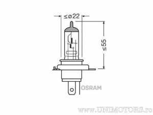Бобина HS1 PX43T 12V 35/35W - Osram