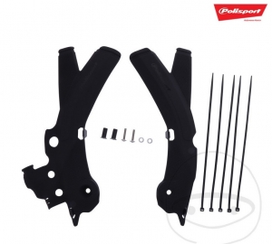 Комплект протектори за рамка черен Polisport - Sherco SE 125 R 2T Racing ('18-'19) / Sherco SE 250