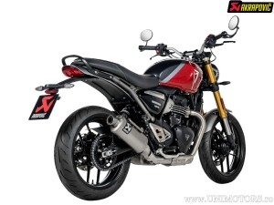Краен глушител Slip-On Line - TRIUMPH SCRAMBLER 400 X ABS ('24) / SPEED 400 ABS ('24-'25) (E-Mark) - Akrapovič