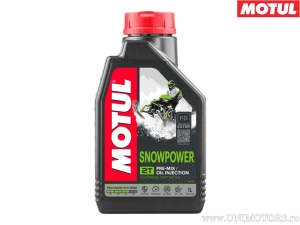 Масло за смес - Motul Snow Power 2T 1 литър - техносинтеза - полусинтетично - Motul