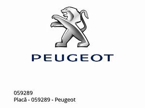Плоча - 059289 - Peugeot