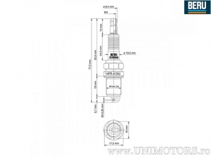 Свещ за запалване INDUSTRIAL 14 FR-4 DIU - Beru