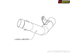 Свързваща тръба - BMW S 1000 R ABS ('14-'16) / S 1000 RR ('10-'12) / S 1000 RR ABS ('10-'14) - Akrapovič