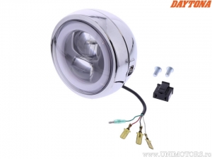 120mm Chrom LED Rücklicht mit zwei seitlichen Befestigungspunkten - Daytona