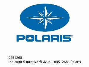 1749568-compteur 5 compte-tours/heures visuel - 0451268 - Polaris