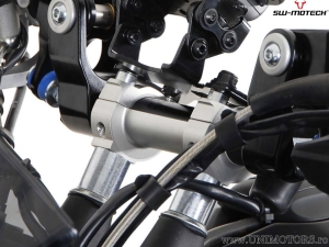 28 mm Handlebar Riser Set - material: aluminum - color: silver - KTM models - SW-Motech