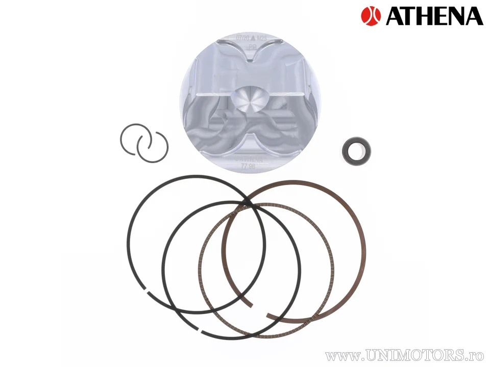4t piston forjat Ø 77,96 mm pentru cilindru Athena și OE - Athena